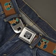 thumbnail image 2 of Buckle-Down Belt, Seatbelt Buckle Belt, Owls Brown Pastel, 34 to 52 Inches, 2 of 9
