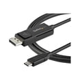thumbnail image 3 of StarTech.com 6ft (2m) USB C to DisplayPort 1.2 Cable 4K 60Hz, Bidirectional DP to USB-C or USB-C to DP Reversible Video Adapter Cable, HBR2/HDR, USB Type C / Thunderbolt 3 Monitor Cable - 4K USB-C to DP Cable (CDP2DP2MBD) - DisplayPort cable - 24 pin USB-C (M) to DisplayPort (M) - USB 3.1 / Thunderbolt 3 / DisplayPort 1.2 - 6.6 ft - 4K support, active - black, 3 of 7