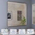 thumbnail image 3 of VIPLOOK Framed Wall Mounted Bathroom Vanity Mirror 48" * 36" - Black, 3 of 9