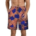 thumbnail image 1 of Fotbe Vintage USA Flag Trajes de Baño Estampados para Hombre, Shorts de Verano de Secado Rápido, Ropa de Playa, Bañadores-X-Large, 1 of 6