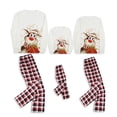 thumbnail image 3 of Wangscanis Family Matching Pajamas Set, O-Neck Long Sleeve Tops+ Long Pants, 3 of 9