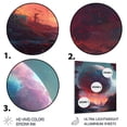 thumbnail image 3 of Designart "Existence Amidst the Galaxy I" City Futuristis Metal Wall Decor, 3 of 5