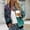 Green, variant on Women's Floral Print Bomber Jacket, Casual Zip-Up Stand Collar Jacket, Lightweight Long Sleeve Coat with Pockets, 6 Colors, S-XXL