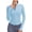 Light Blue, variant on Womens Running Jacket Long Sleeve Cropped Workout Yoga Sport Tops Lightweight Athletic Zip Up Gym T-Shirt with Thumb Holes