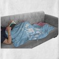 thumbnail image 6 of Gender Reveal Soft Flannel Fleece Throw Blanket, Girls Boys Baby Shower Theme Toys Pattern, Cozy Plush for Indoor and Outdoor Use, 70" x 90", Sky Blue and Pale Pink, by Ambesonne, 6 of 6