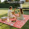 thumbnail image 5 of Fsddascl Orange Red Coral Coastal Outdoor Rug for Patio/Deck/Porch, Non-Slip Large Area Rug 5 x 8 Ft, Ocean Nautical Seaside Beach Indoor Outdoor Rugs Washable Area Rugs, Camping Rug Carpet, 5 of 5