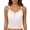 White, variant on Workout Tops with Built In Bra 2 In 1 Comfy Classic Cute Tshirt Adjustable Spaghetti Strap Wirefree Support Sleeping Traveling Cami Undershirt