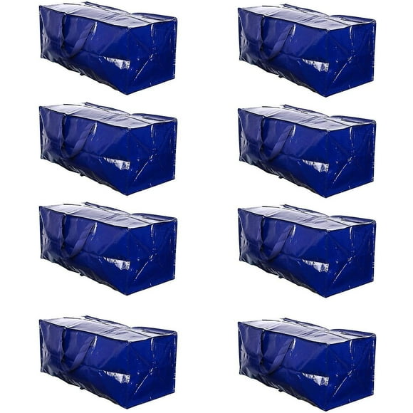 Ssxjv Heavy Duty Extra Large Storage Bag Moving Tote Backpack Carrying Handles & Zipper - Compat With Ikea Frakta Hand Carts Boxes Bin, Made Of Recycl