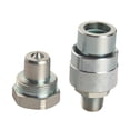 thumbnail image 2 of koolsoo Hydraulic Quick Coupler Set Easy Installation Quick Connect Directly Replace Pointed Head 0.38 in, 2 of 9