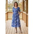 thumbnail image 2 of Woman Within Plus Size Button-Front Elbow-Sleeve Knit Dress, 2 of 6