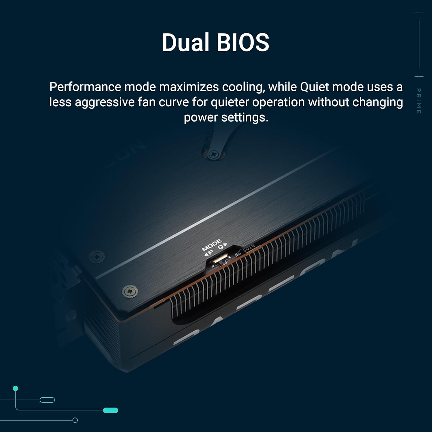 ASUS Prime Radeon™ RX 9070 XT OC Edition Graphics Card, AMD (PCIe 5.0, HDMI/DP 2.1, 2.5-Slot Design, Axial-tech Fans, Ball Bearings, Dual BIOS, GPU Guard)