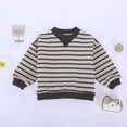 thumbnail image 4 of Hiijoy Boys Sweatshirt Striped Crew Neck Pullover Winter Warm Sweatshirts, 4 of 8