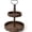 Dark Brown, variant on XIMEI Rustic Wooden Tiered Tray, 18.5"x12.5" 2-Tier Farmhouse Decor Cupcake Stand, Round Serving Tray for Home/Kitchen/Shelf/Dining Table, Seasonal/Holiday Decor