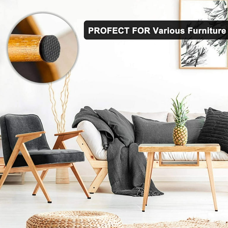 Buy Yelanon Non Slip Furniture Pads -24 pcs 2'' Furniture Grippers Hardwood  Floors, Non Skid for Furniture Legs,Self Adhesive Rubber Feet, Anti Slide  Furniture Floors Protectors for Keep Couch Stoppers Online at