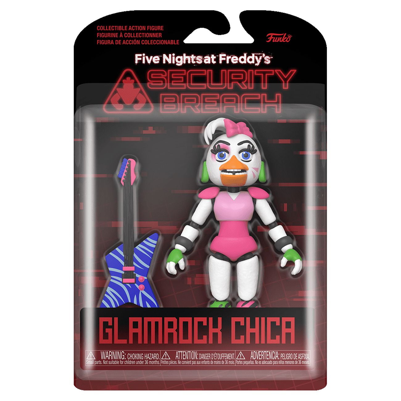 Funko Action Figures! Set of 5 - Five Nights at Freddy's - Security Breach  - Pizzaplex - Glamrock Chica, Glamrock Freddy, Montgomery Gator, Roxanne