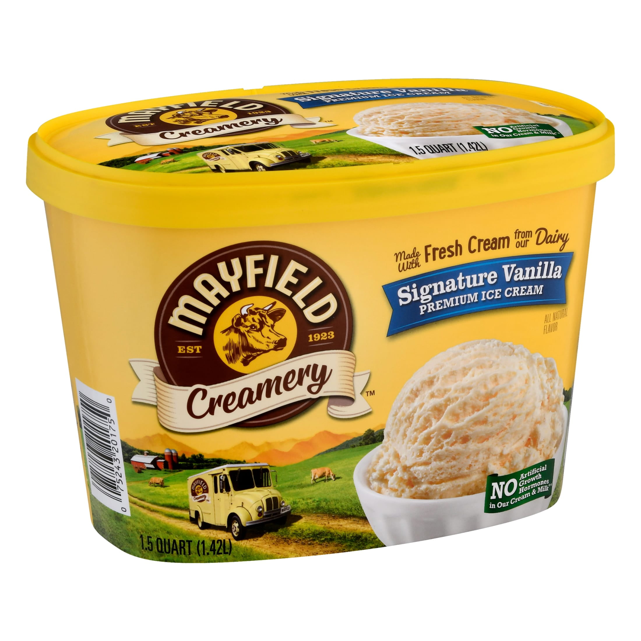 Mayfield Signature Vanilla Ice Cream Tub - 1.5 Quart