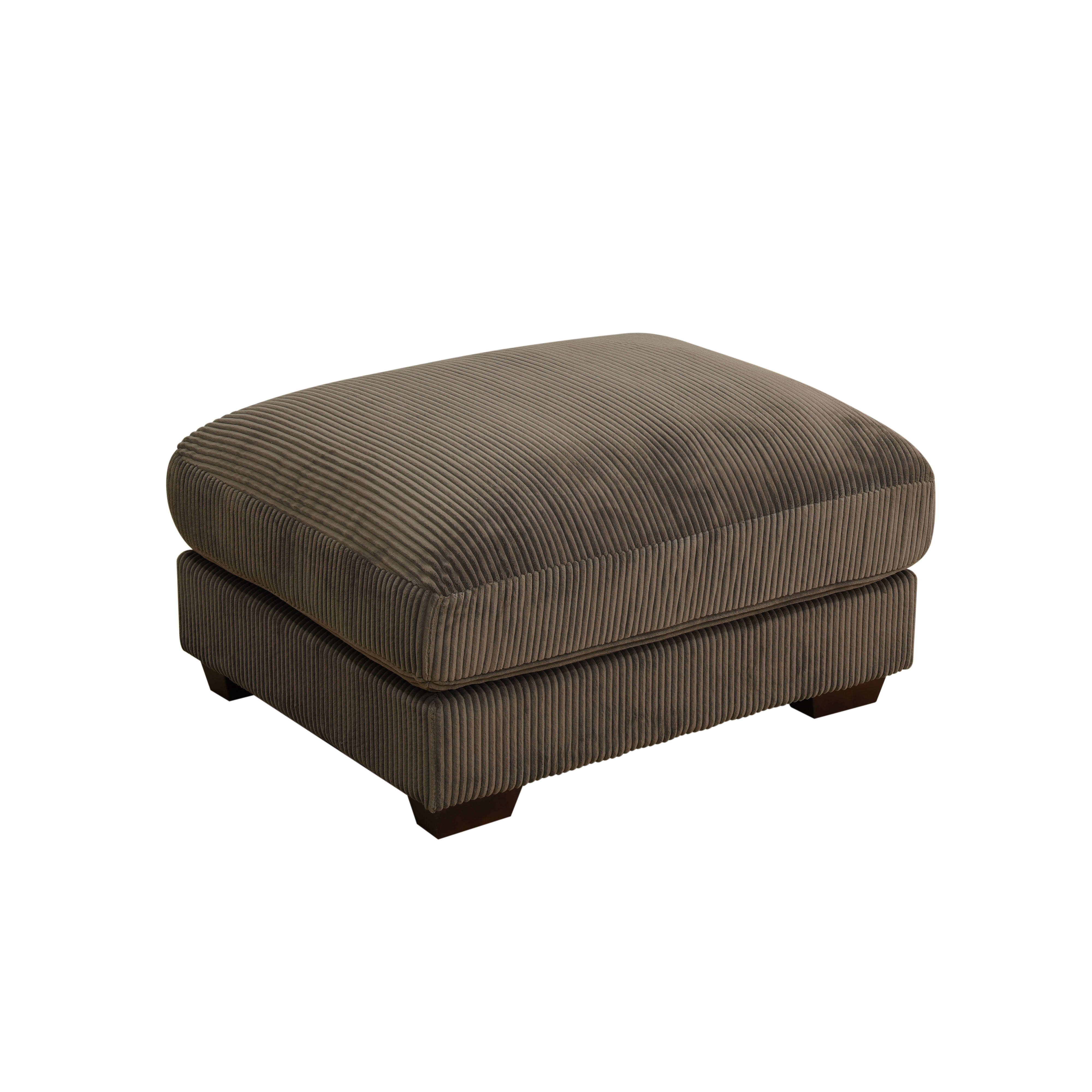 MAYEERTY Multifunctional Ottoman, Modular Footrest with Anti-Insect Solid Wood Frame, for Living Room Bedroom Entryway, Brown