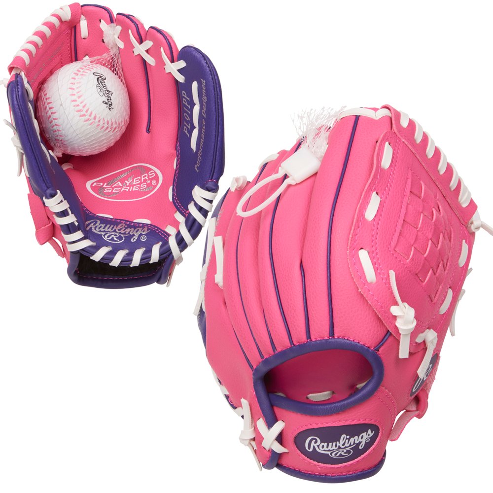 Rawlings Players Series 9" Youth Baseball/TBall Glove with Ball, Left