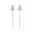 A-Silver, variant on 925 Sterling Silver Tulip Flower Dangle Earrings Chain for Women Teens Pink Flower Dangling Earrings Threader Tassel