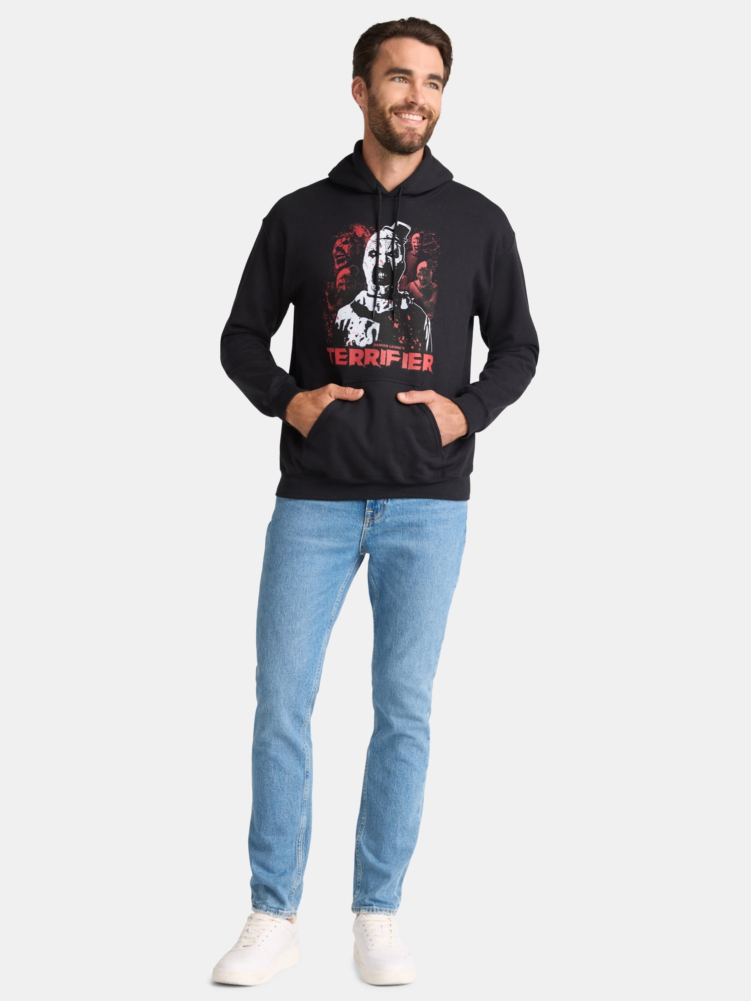 Terrifier Men's & Big Men's Pullover Hoodie Sweatshirt, Sizes XS-3XL
