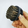 thumbnail image 5 of Vintage oil hair comb beard brush beard modeling comb care cleaning bristle hair brush ring brush broken hair cleaning brush-Beige, 5 of 5