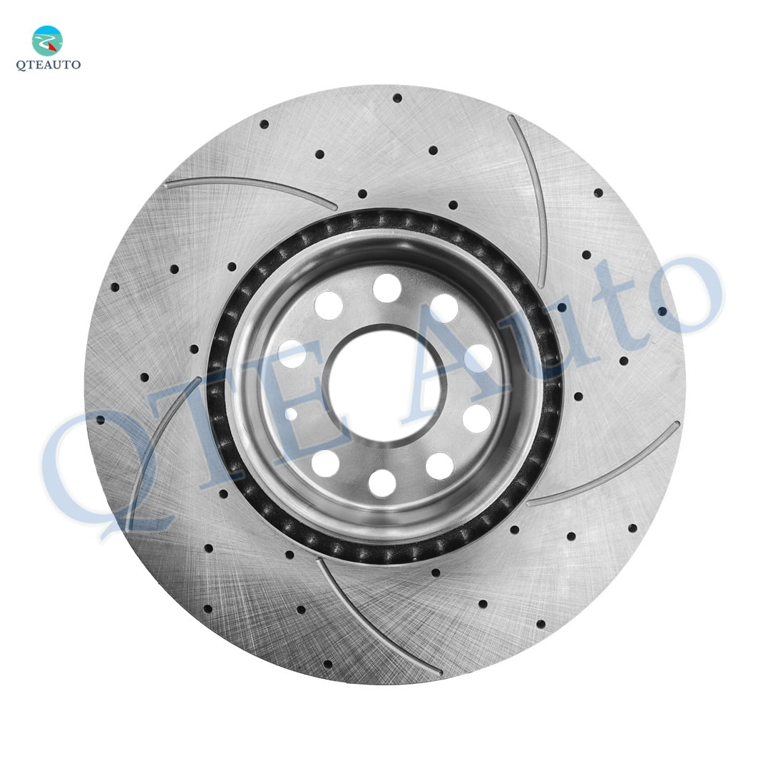 Front Drilled Slotted Brake Disc Rotors For 2012-2022 Volkswagen Passat
