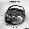 thumbnail image 4 of CD Boombox Magnavox MD6924 portátil con carga superior negra, 4 of 7