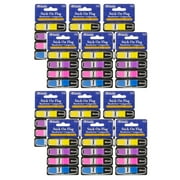 Bazic Color Coding Flags with Dispenser 1/2" Wide Assorted Neon 120 Per Pack 12 Packs (BAZ5170-12)