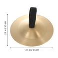 thumbnail image 2 of HOOWIFFY 10pcs Copper Finger Cymbals Durable Percussion Instruments For Easy To Use Sound For Dance And, 2 of 5