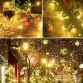 thumbnail image 3 of Luces navideñas, 200 LED de color blanco cálido para decoración de exteriores con 8 modos de iluminación y conexión perfecta de extremo a extremo para un ambiente festivo, 3 of 5