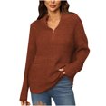 thumbnail image 2 of Puntoco-suéter informal de invierno para mujer, jersey con cuello levantado, blusa de manga larga, tops lisos, suéter, liquidación de Navidad Puntoco Puntoco-4245, 2 of 7