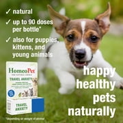 HomeoPet TRAVEL ANXIETY Calming Support Drops for Pets, 15 mL
