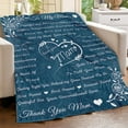 thumbnail image 3 of LHSHID Mom Blanket Blanket for Mom Gifts Mom Blankets from Daughter Birthday for Mom from Son I Love You Mom Hug Presents for Moms Mother Flannel Throw Blanket 30"x40", 3 of 7