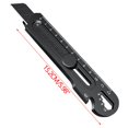 thumbnail image 3 of Snmubt Heavy Duty Utility Knife Stainless Steel Knife 2024 Cutting Knife Multi-Purpose Utility Carpet Knife Die Cutting Knife (Black), 3 of 9