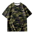 thumbnail image 4 of RTKFRFLM Kids Summer Camouflage Print Crewneck Drop Shoulder Short Sleeve Casual T-Shirt Graphic Tee Tops for Boys Girls, Size 5-14Y, 4 of 4