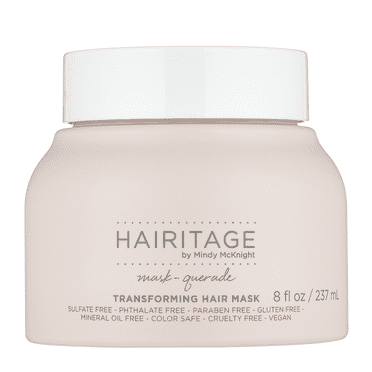 Hairitage Mask-Querade Moisturizing Argan Oil Hair Mask with Aloe for Dry Damaged Hair   Anti Frizz, Color Safe, 8oz