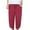 Red, variant on Diufon Men's Cotton Linen Capri Pants Casual Trendy Wide Leg Loose Drawstring Waist Trousers with Pockets