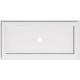 thumbnail image 1 of Ekena Millwork CMP30X15RE-02000 2 in. ID x 10.5 in. Rectangle Architectural Grade Médaillon de Plafond Contemporain PVC, 1 of 1