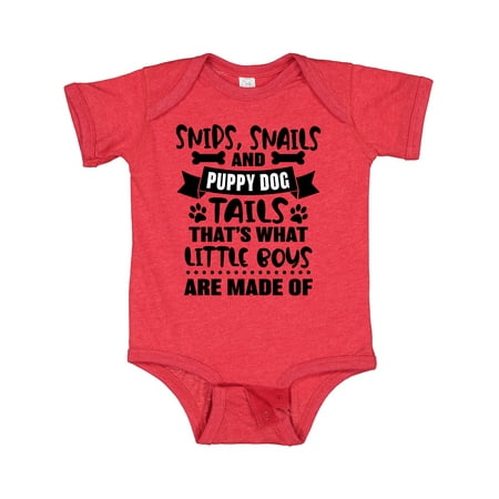 

Inktastic Snips Snails and Puppy Dog Tails That s What Little Boys Gift Baby Boy Bodysuit