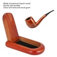 thumbnail image 3 of Foldable Pipe Holder Small Portable Wooden Folding Single Stand For Smoking Pipe Display Sturdy And Durable, 3 of 8