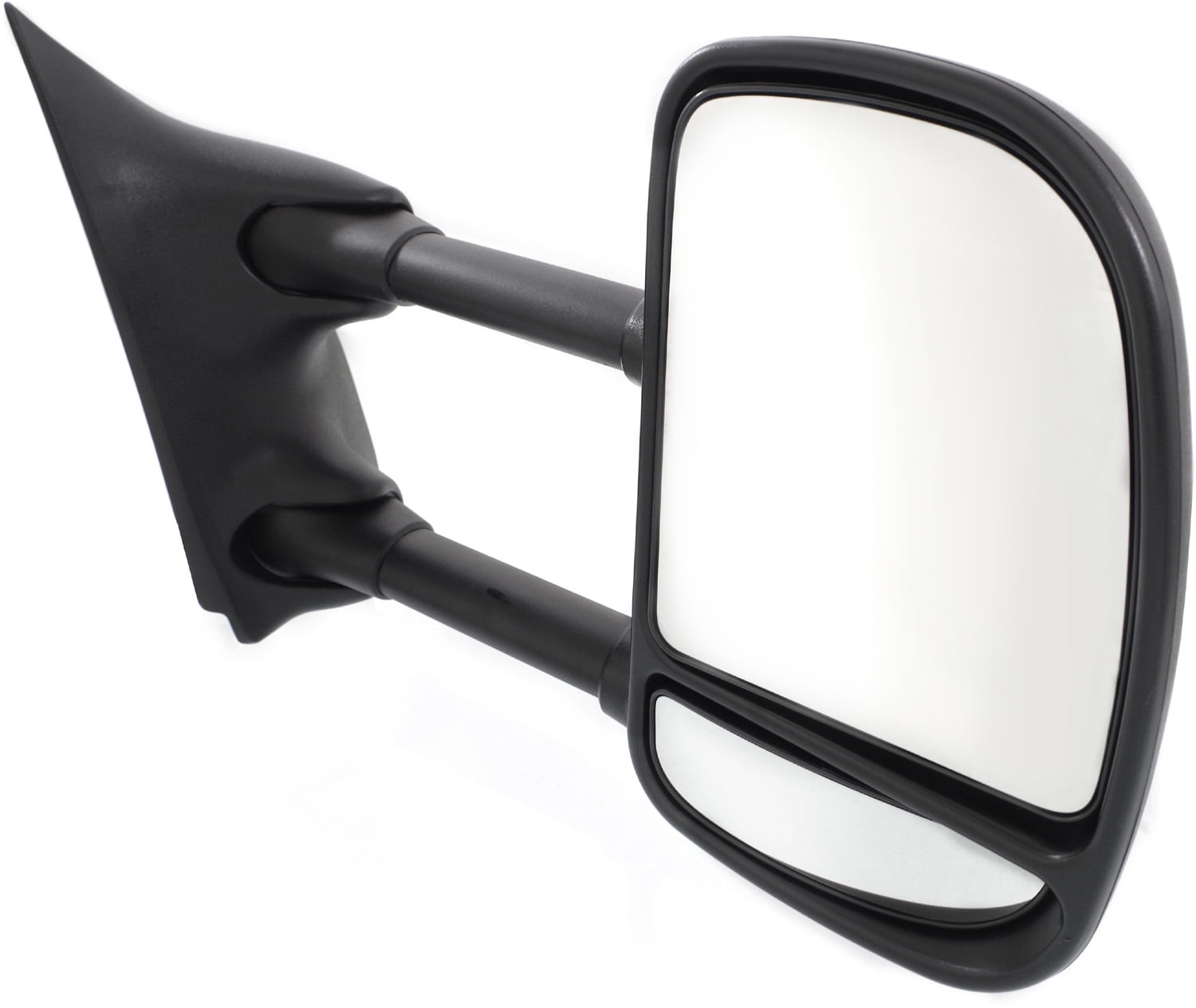 Towing Mirror Compatible With 1999-2007 Ford F-250 Super Duty F-350 Right Passenger Side w/ Blind Spot Corner Glass Textured Black Kool-Vue