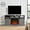 Pale Gray, variant on UHOMEPRO Fireplace TV Stand with 23" Fireplace TVs up to 65 inches, 58" Modern Farmhouse TV Media Stand, Large Barn Inspired Home Entertainment Console, Open Shelves, Closed Cabinets(Natural Brown)
