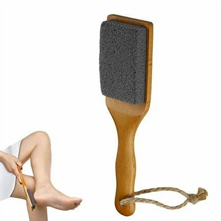 Foot File Callus Remover for Dead Skin – Waterproof Beechwood Handle & Soft-Touch Ceramic Exfoliating Surface, Professional Pedicure Tool for Cracked Heels (Made in Korea)