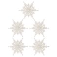 thumbnail image 3 of 5 unids copo de nieve en forma de árbol de navidad colgante copos de nieve colgando la decoración de la fiesta de la casa, 3 of 8