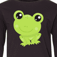 thumbnail image 4 of Inktastic Cute Frog, Little Frog, Baby Frog, Green Frog Long Sleeve Youth T-Shirt, 4 of 5