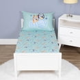 thumbnail image 2 of Juego de sábanas Bluey para cama o cuna para niños pequeños, color verde, 2 of 7
