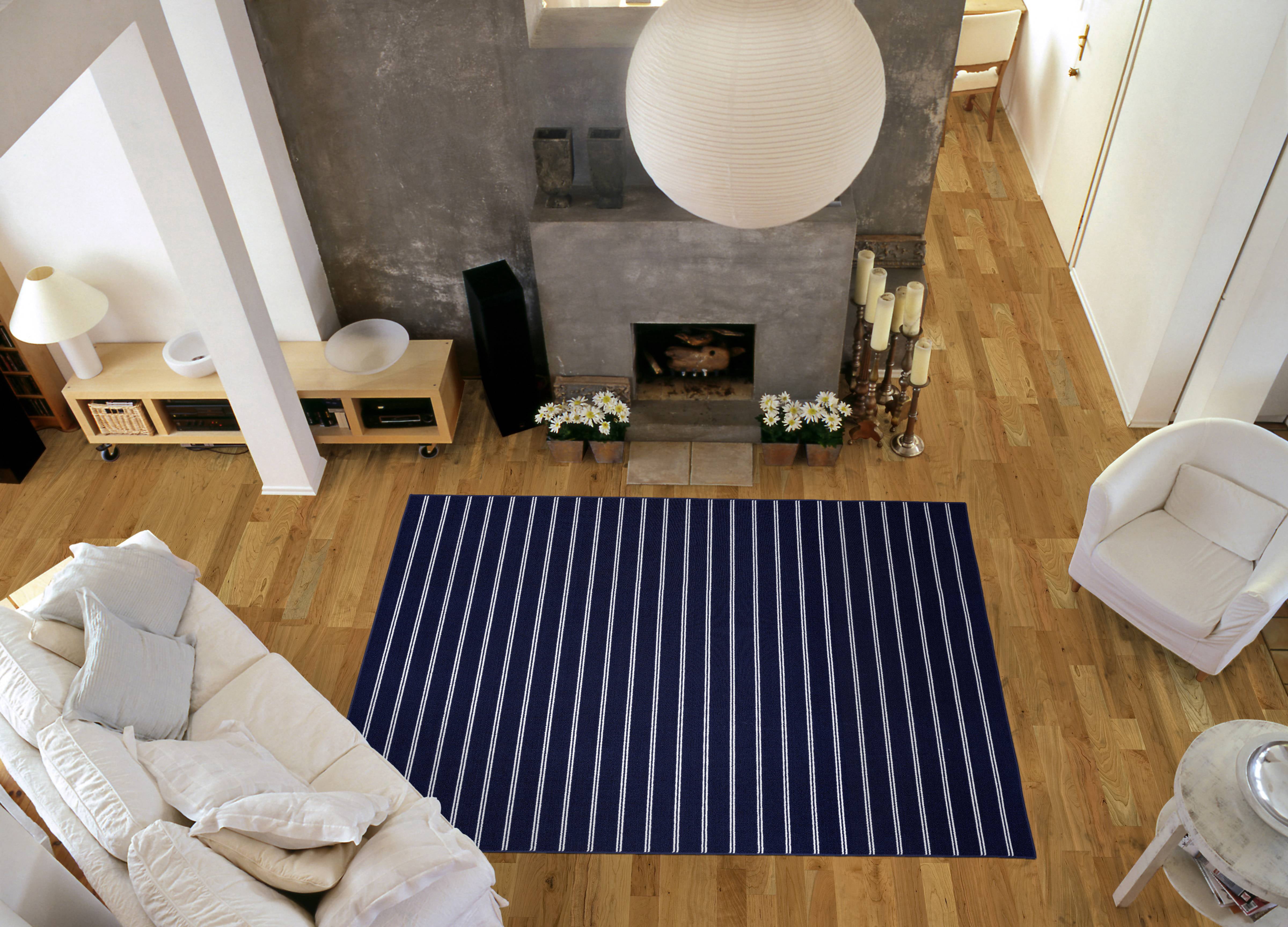 Garland Rug Avery Navy Indoor Area Rug, 9' x 12'