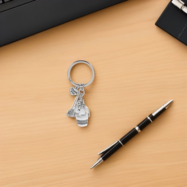 BESTYASH 3Ud Llavero Para Reconocimiento De Limpieza Con Charms De Y En Metal Resistente