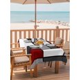 thumbnail image 2 of Outdoor Tablecloth with Umbrella Hole for Patio/Picnic/Party/Camping, Modern Geometric Red Black Waterproof Table Cloth Rectangle Table Cover Washable, Abstract Minimalist Color Blocks (52"x 70"), 2 of 8