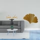 thumbnail image 2 of Escultura de pared bohemia de cabeza de ciervo en resina y hojas de ginkgo en hierro forjado. Decoración artística para pared, ideal para oficina,, 2 of 8